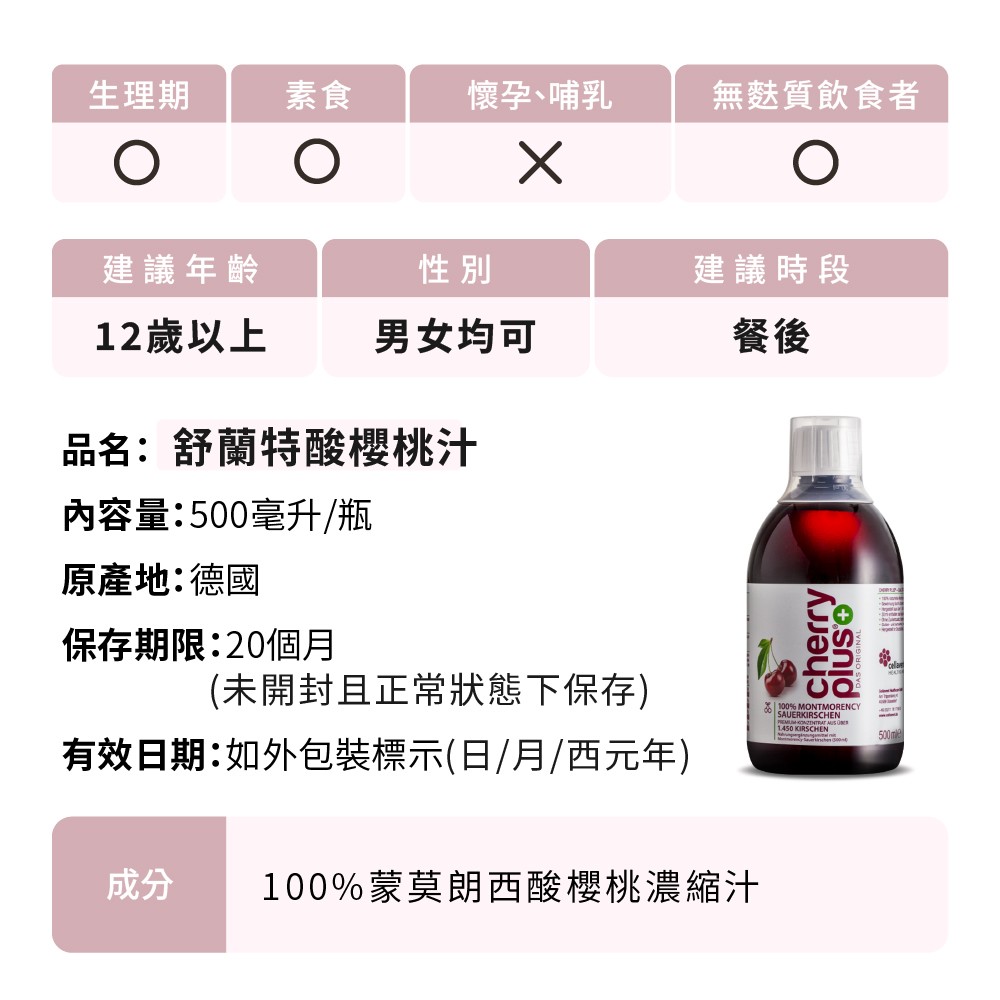 酸櫻桃汁什麼人不能喝