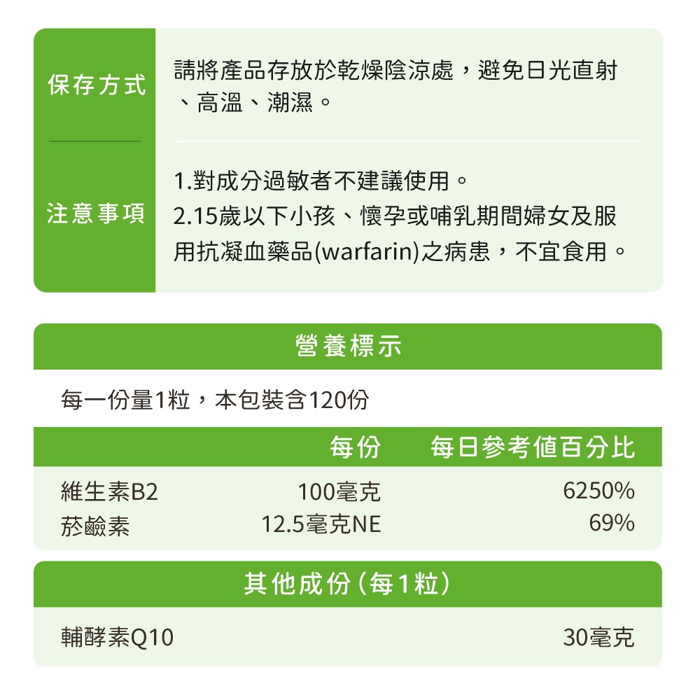還原型Q10膠囊成分