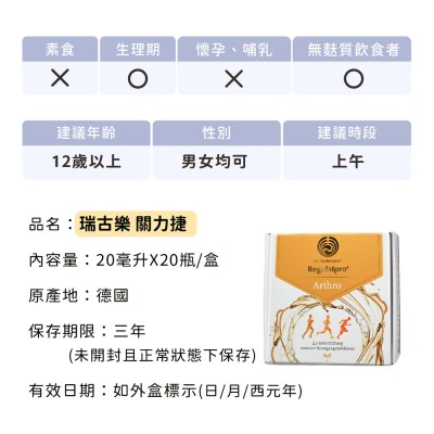 瑞古樂關力捷適用族群
