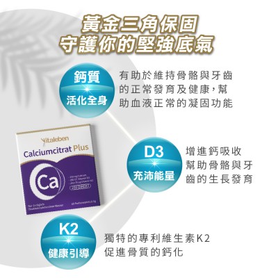 鈣+D3+K2功效