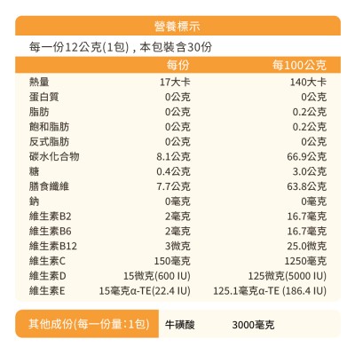 taurine保健品成分