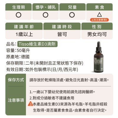 維他命D3滴劑注意事項