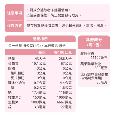 膠原蛋白注意事項