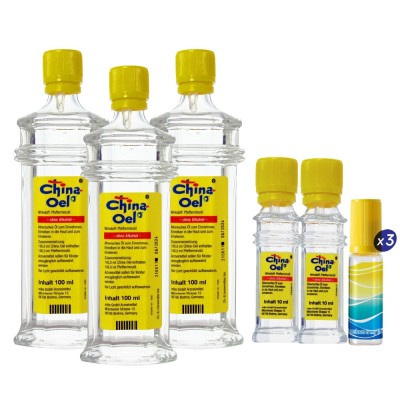 【官網】德國百靈油100ml*3+10ml*2+滾珠空瓶*3