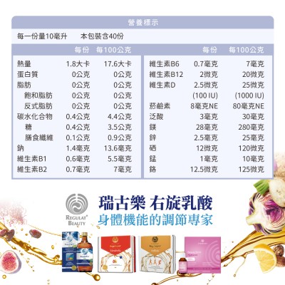 輕盈能量成分