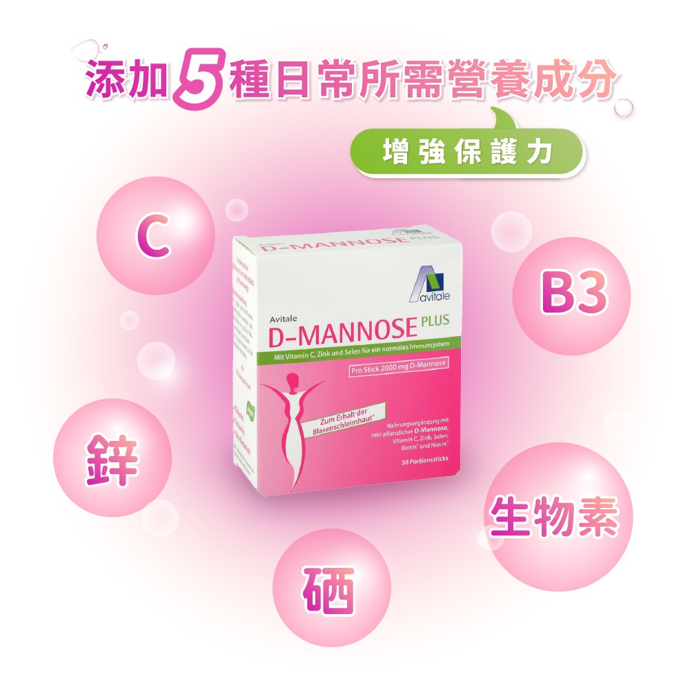 添加5種營養素增強保護力